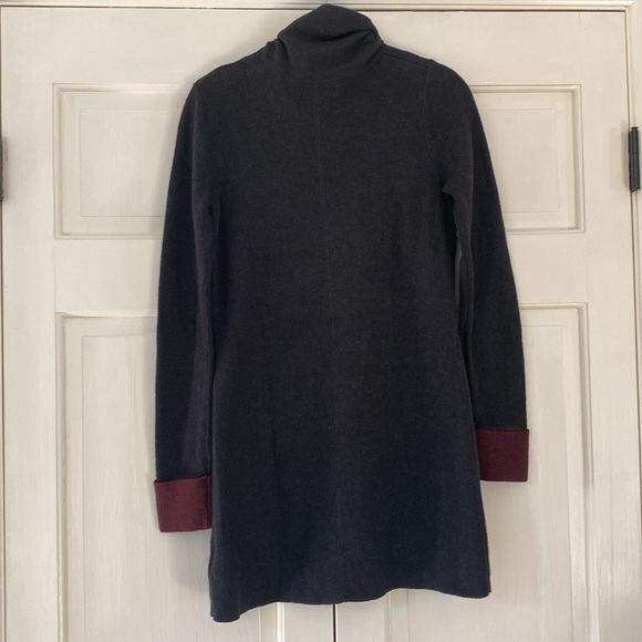 Cynthia Rowley Sweater Knit Dress Cowl Neck Womens Size XS Pocket Front Casual - Picture 5 of 5